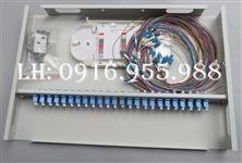 TLTELECOM Giá phối quang ODF khay cố định 19 inch 24 core LC