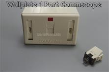 AMP/USA Mặt wallplate AMP 1 port (Faceplace 1 port)